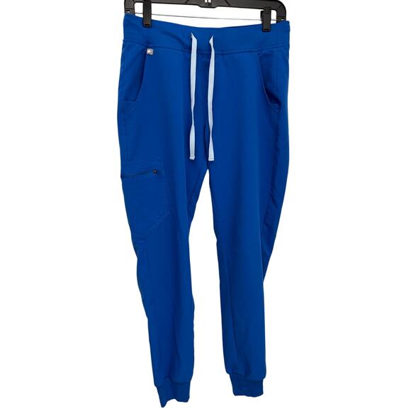 Figs Zamora Jogger Scrub Pants Women’s S Royal Blue Medical Uniform - Picture 1 of 6